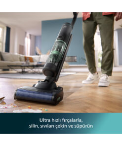 Philips 7000 Serisi AquaTrio Islak&Kuru Kablosuz Dikey Süpürge, AquaSpin Başlık, PowerCyclone Aqua,XW7263/11 - Görsel 3