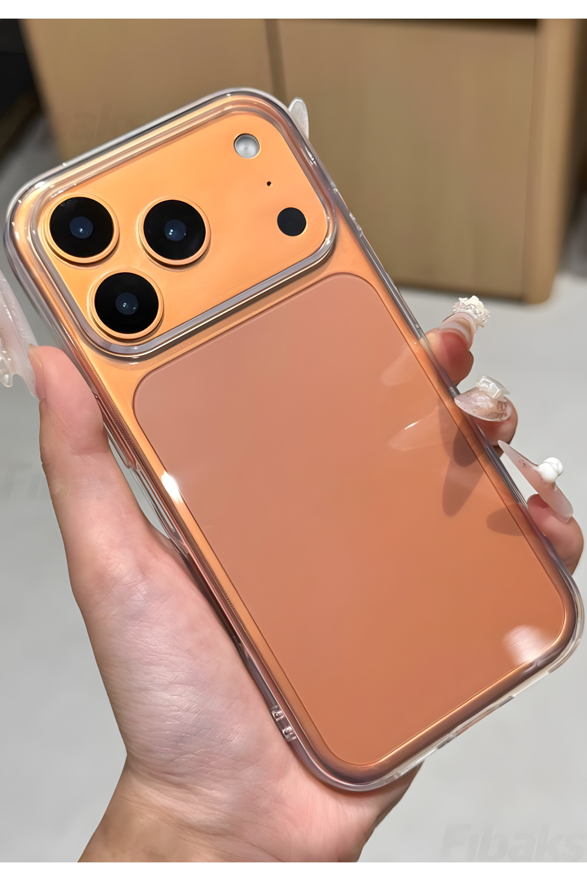 Fibaks iPhone 17 Pro Max Kılıf Şeffaf Kamerası Açık Korumalı Yumuşak Darbe Emici Ince Esnek Silikon Kapak - Görsel 3