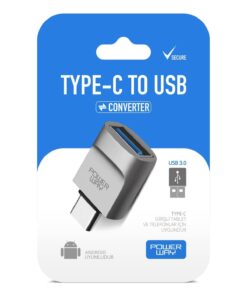 Powerway Type-c to Usb Yüksek Hızlı Veri Aktarımı Otg Çevirici Dönüştürücü Adaptör