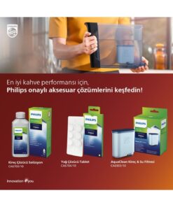 Philips Espresso Makinası Bakım Kiti Kireç Çözücü, Yağ Çözücü, Su Filtresi