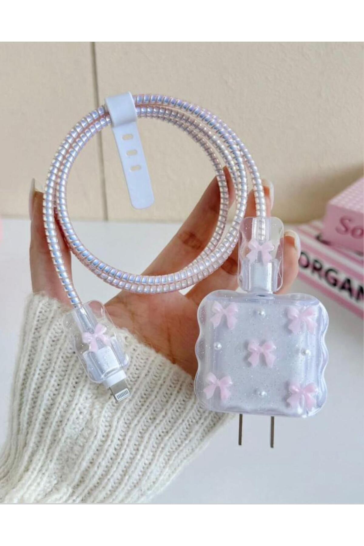 KVK PRİVACY 18W/20W/25W Uyumlu Şarj Kılıfı, Şarj Kablosu Örme Aparatı, Kablo Koruyucu Aparatı, Toparlayıcı