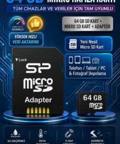 nextbuy 64 Gb Micro Sd Kart Veri Aktarımı-Depolama Hafıza Kartı Tüm Cihazlara Uyumlu Adaptörlü Memory