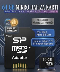 Alternative view of nextbuy 64 Gb Micro Sd Kart Veri Aktarımı-Depolama Hafıza Kartı Tüm Cihazlara Uyumlu Adaptörlü Memory