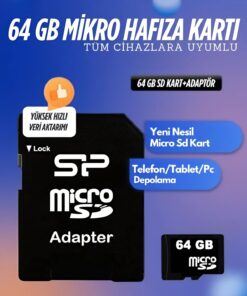 nextbuy 64 Gb Micro Sd Kart Veri Aktarımı-Depolama Hafıza Kartı Tüm Cihazlara Uyumlu Adaptörlü Memory - Görsel 3