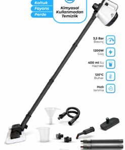 PiranTech CB- 02A Buharlı Temizlik Makinası - Buharlı Temizleyici - Floor Max Set
