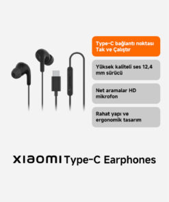 Alternative view of Xiaomi Kulaklık Type-C Portu Siyah (Xiaomi Türkiye Garantili)