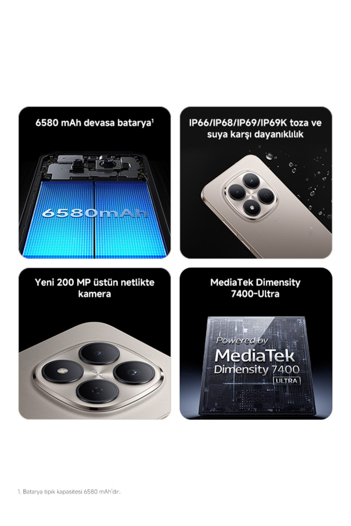 Xiaomi Redmi Note 15 Pro 8 GB+256 GB Titanyum Gri (Xiaomi Türkiye Garantili ) - Görsel 3