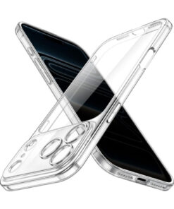 Alternative view of Fibaks iPhone 17 Pro Kılıf Şeffaf Kamerası Full Korumalı Yumuşak Darbe Emici Ince Esnek Silikon Kapak