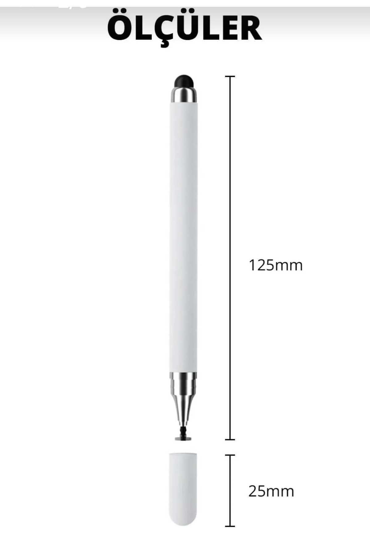 COTAS 2in1 Stylus Disk Pen Tablet Kalemi Telefon İpad Xiaomi Samsung Huawei Tüm Dokunmatik Ekranlar Uyumlu - Görsel 3