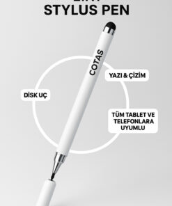 Alternative view of COTAS 2in1 Stylus Disk Pen Tablet Kalemi Telefon İpad Xiaomi Samsung Huawei Tüm Dokunmatik Ekranlar Uyumlu