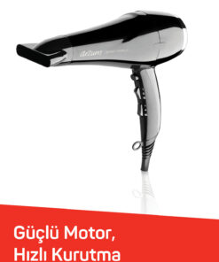 Arzum AR5007 Shiny İyonlu Saç Kurutma Makinesi, Difüzörlü Başlıklı, 2200W, Siyah - Görsel 3