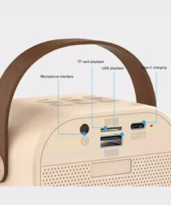 Teknoloji Gelsin Çift Karaoke Mikrofonlu Kablosuz Bluetooth Hoparlör 5 Ses Efektli Rgb Hd Stereo Ses Usb/Sd/FM - Görsel 3