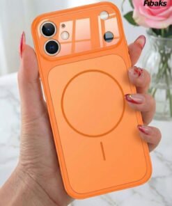 Fibaks iPhone 11 Kılıf 17 Pro Max Çevirici MagSafe Kamera Lens Korumalı Camlı Dönüştürücü