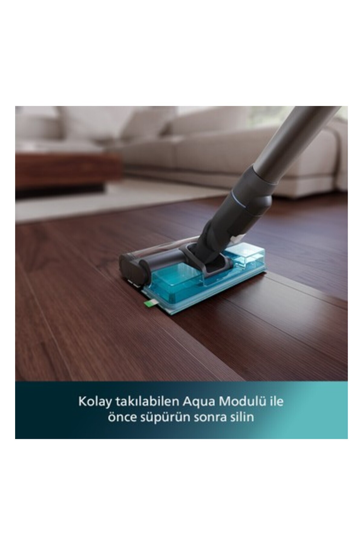 Philips 7000 Serisi Aqua Kablosuz Dik Süpürge, PowerCyclone 12, TriActive, 80 dk'ya kadar Çalışma, XC7053/01 - Görsel 3