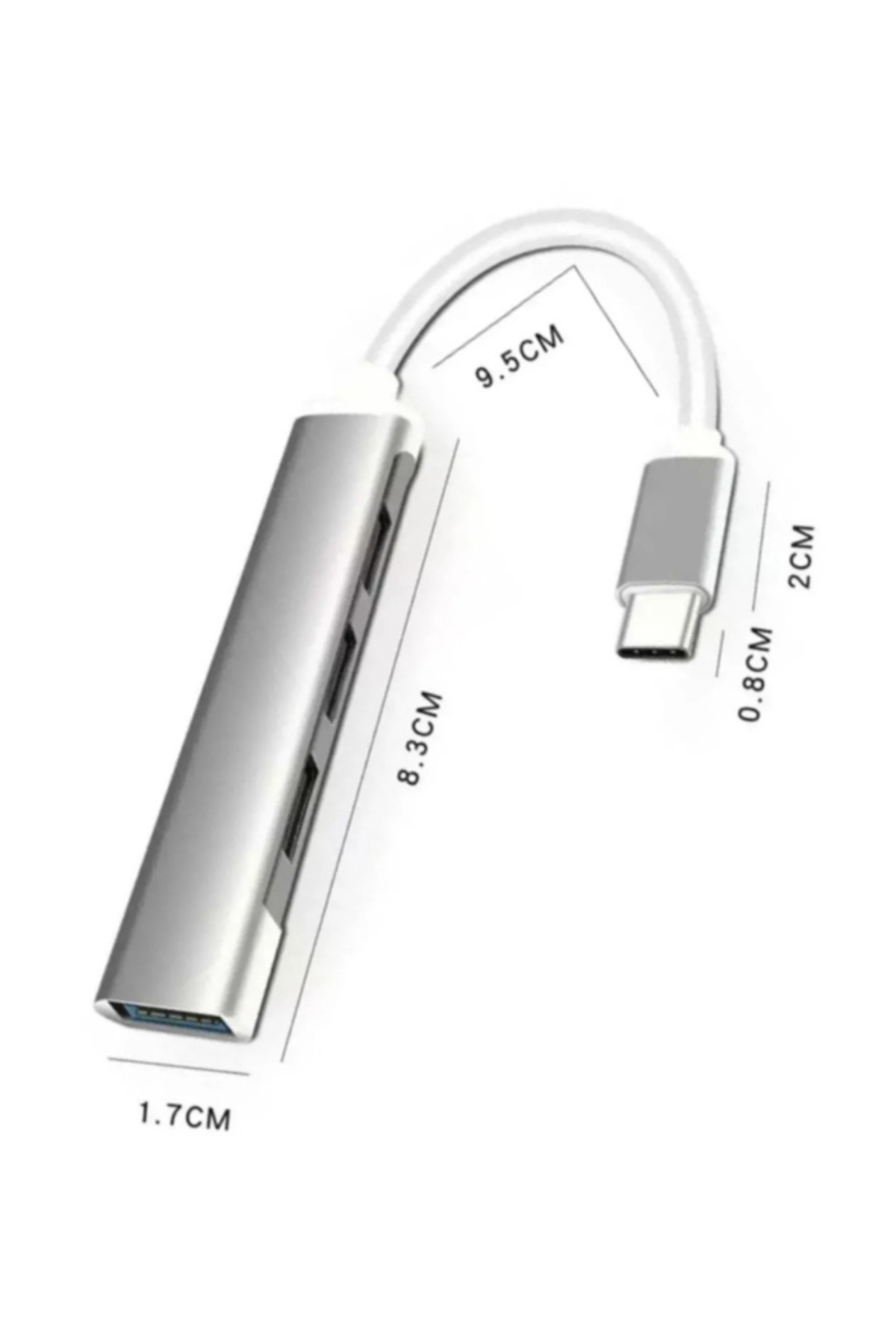 Golden Tech Type-c To Usb Hub 4 Port Çoklayıcı Macbook Ile Uyumlu Çoğaltıcı Type C To Usb Converter Hub - Görsel 3