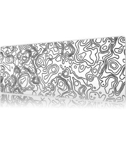 urzuva Monochrome Lines 70X30 3MM Kalınlık Premium Gaming oyuncu mousepad, Anti Slip XXL mouse pad