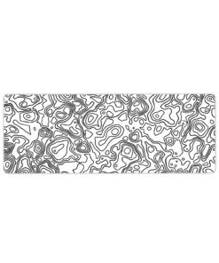 Alternative view of urzuva Monochrome Lines 70X30 3MM Kalınlık Premium Gaming oyuncu mousepad, Anti Slip XXL mouse pad