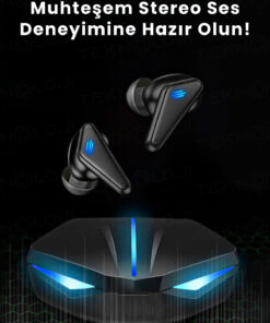 Teknoloji Gelsin Kulaklık Bluetooth Kablosuz Oyuncu Kulak İçi Mikrofonlu - Görsel 3