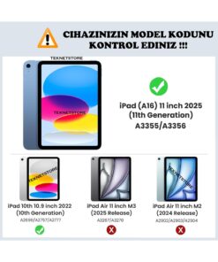 Alternative view of TEKNETSTORE İpad 11.nesil A16 11inç / 10.nesil 10.9 inç Tablet Nano Ekran Koruyucu Esnek Kırılmaz