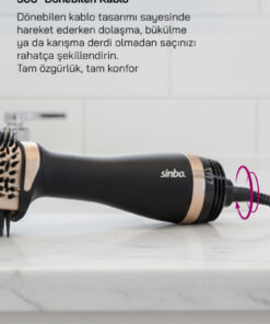 Sinbo SHD-1731 - 3 in 1 Saç Şekillendirici ve Hava Üflemeli Saç Düzleştirici Fön Tarağı - Görsel 3