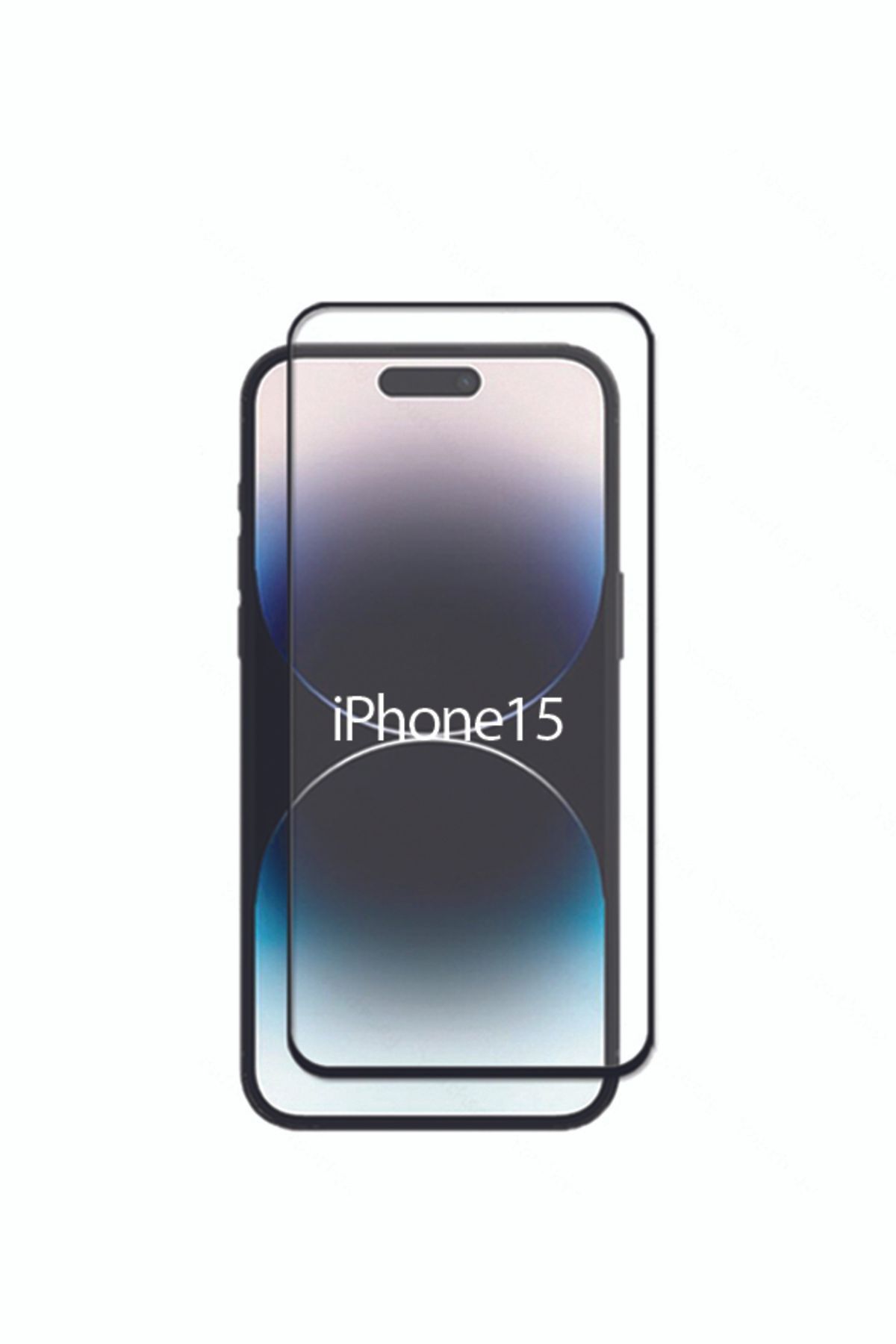 KVK PRİVACY İphone 15 Ekran Koruyucu Tam Kaplayan uyumlu Cam Darbe Emici Esd Anti Stati