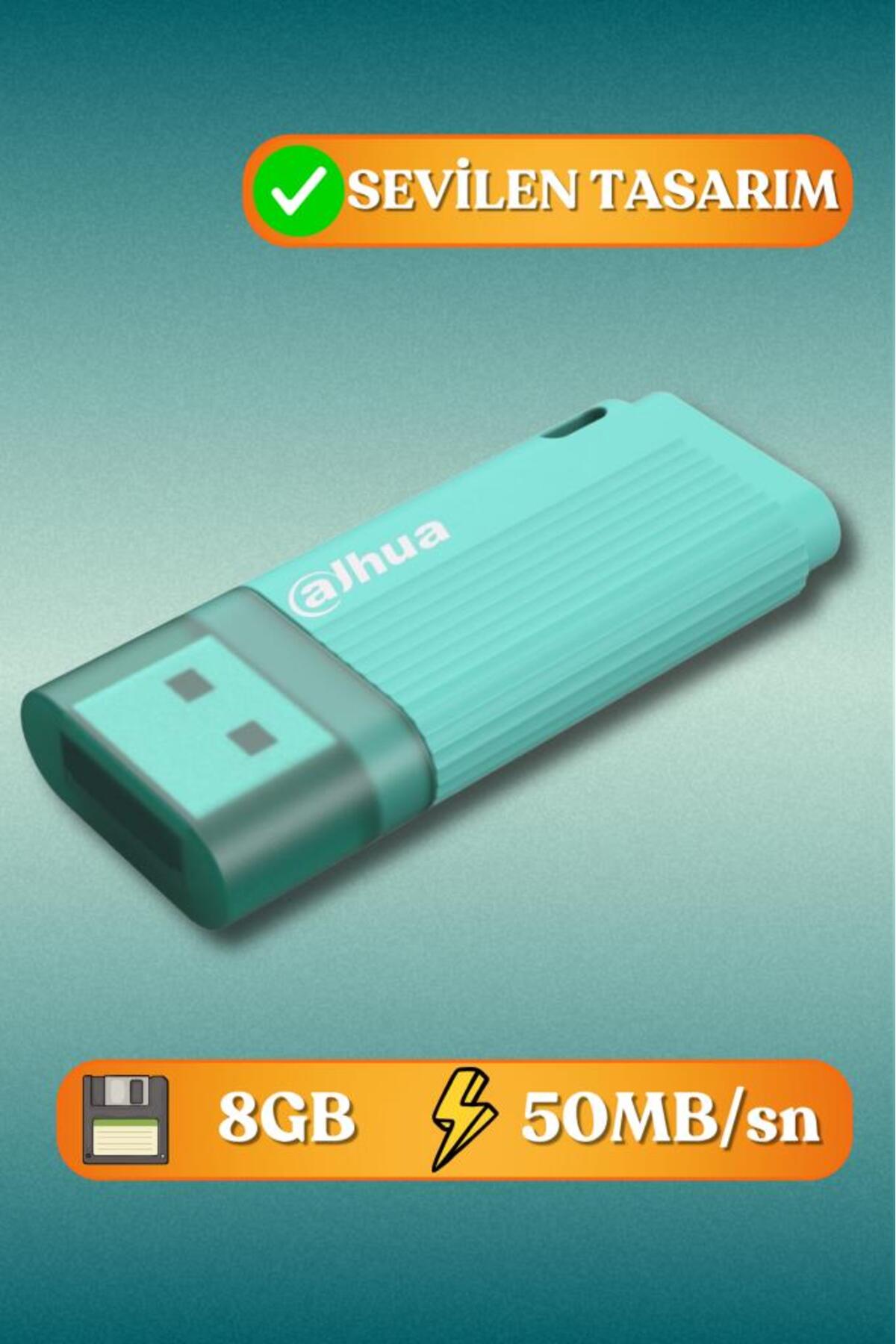 Dahua 8gb Kapaklı Usb Flash Bellek U126 Yeşil