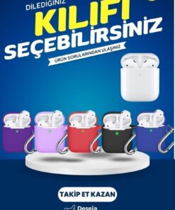 Alternative view of Barbanti Mobile Beyaz 2.nesil Ios Android Uyumlu Kablosuz Bluetooth Kulaklık Karışık Renk Kılıf Hediyeli Plus