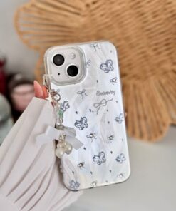 Alternative view of Go Aksesuar Iphone 15 - 14 VE 13 Uyumlu Charm İnci Kurdele Tasarımlı Esnek Silikon Kılıf