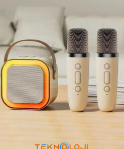 Alternative view of Teknoloji Gelsin Çift Karaoke Mikrofonlu Kablosuz Bluetooth Hoparlör 5 Ses Efektli Rgb Hd Stereo Ses Usb/Sd/FM