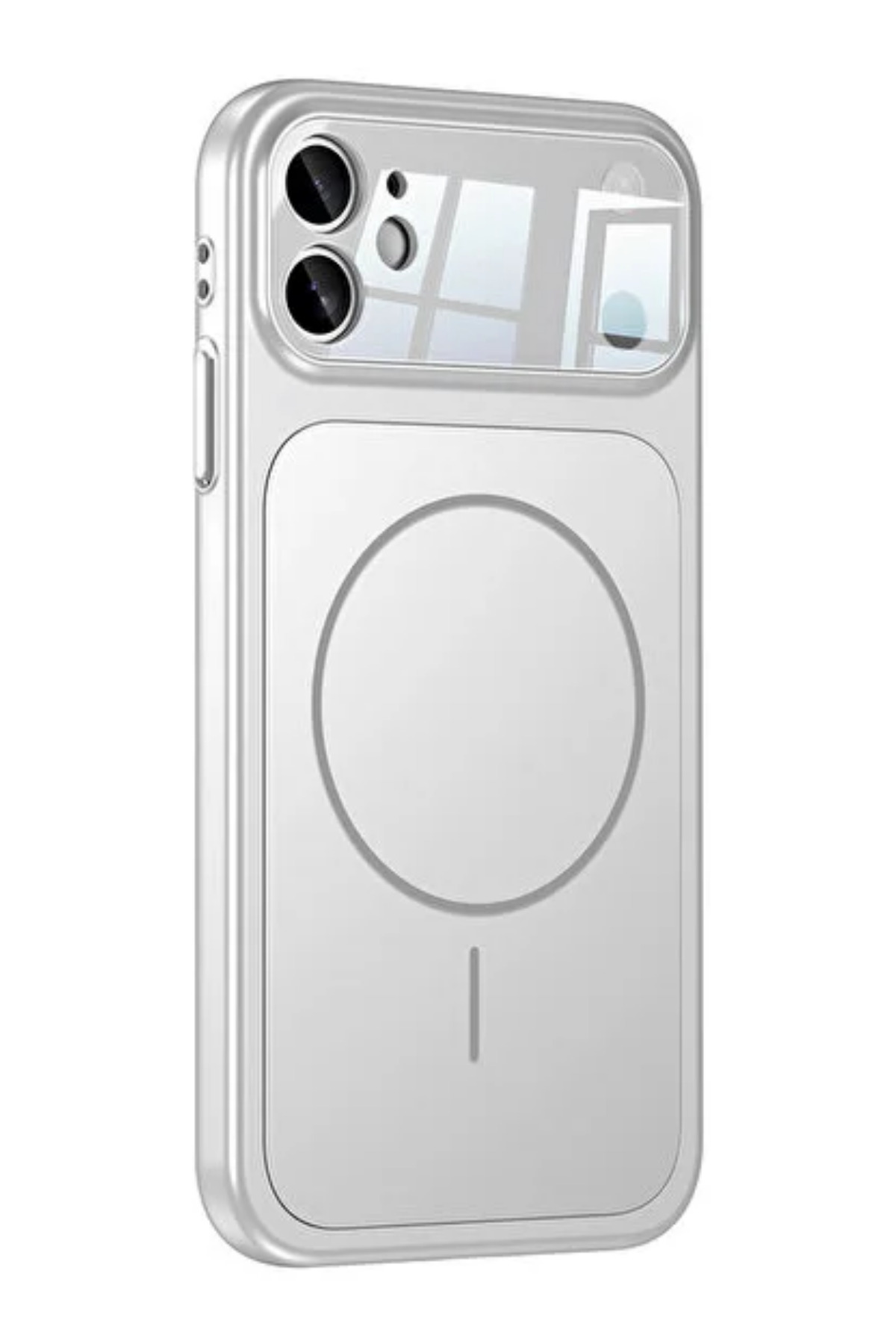 KVK PRİVACY iPhone 11 Uyumlu 17 Görünümlü Çevirici Kamera Korumalı MagSafe Destekli Kılıf Orange