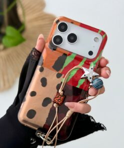 Alternative view of Go Aksesuar Iphone 17 Promax Uyumlu Shine Charm Leopar Tasarımlı Oyuncaklı Esnek Silikon Kılıf