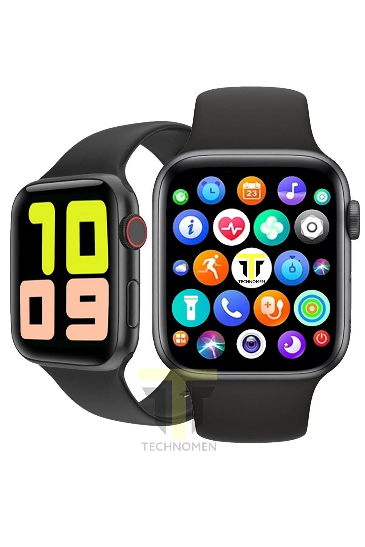 TECHNOMEN Akıllı Saat Türkçe Menülü Nabız& Tansiyon Ölçer Arama Özellikli ios&anroid Çift Tuş