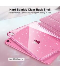 Alternative view of UnDePlus iPad 11.Nesil A16 11inç/10.Nesil 10.9inç Kılıf Simli Işıltılı Parlak Flip Cover Kalem Bölmeli PC