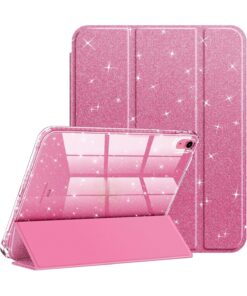 UnDePlus iPad 11.Nesil A16 11inç/10.Nesil 10.9inç Kılıf Simli Işıltılı Parlak Flip Cover Kalem Bölmeli PC