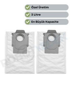 robotyedek Roborock QRevo L / L Pro Uyumlu 2 Adet Toz Çöp Torbası