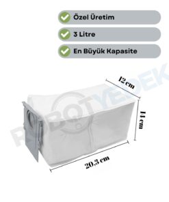 Alternative view of robotyedek Roborock QRevo L / L Pro Uyumlu 2 Adet Toz Çöp Torbası