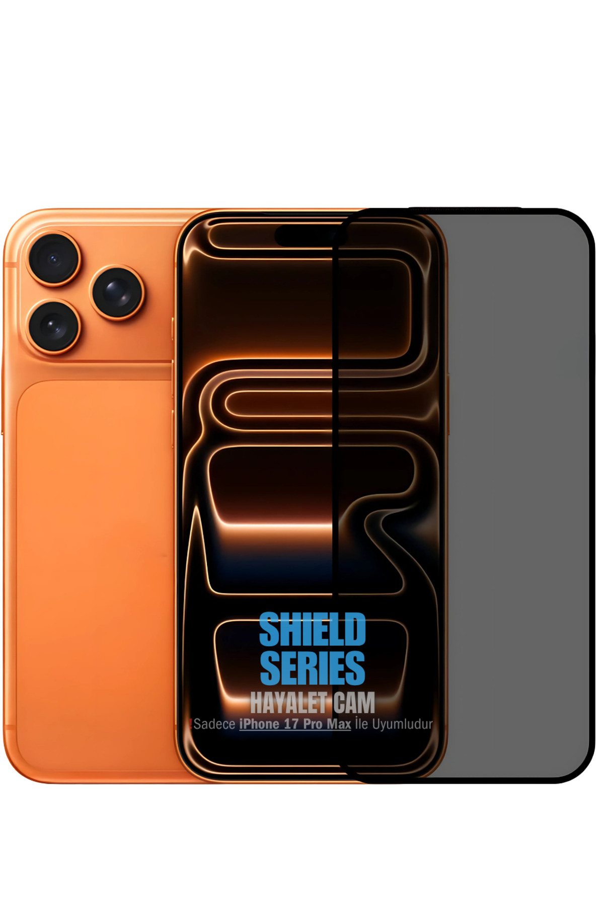 EVAX [Shield Hayalet] iPhone 17 Pro Max Uyumlu Hayalet ESD Anti-Statik Temperli Cam Ekran Koruyucu