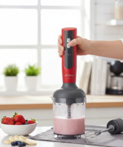Alternative view of Arzum AR1092 Mano 1700W Turbo El Blender Seti Paslanmaz Çelik Bıçak, Doğrayıcı & Çırpıcı – Kırmızı