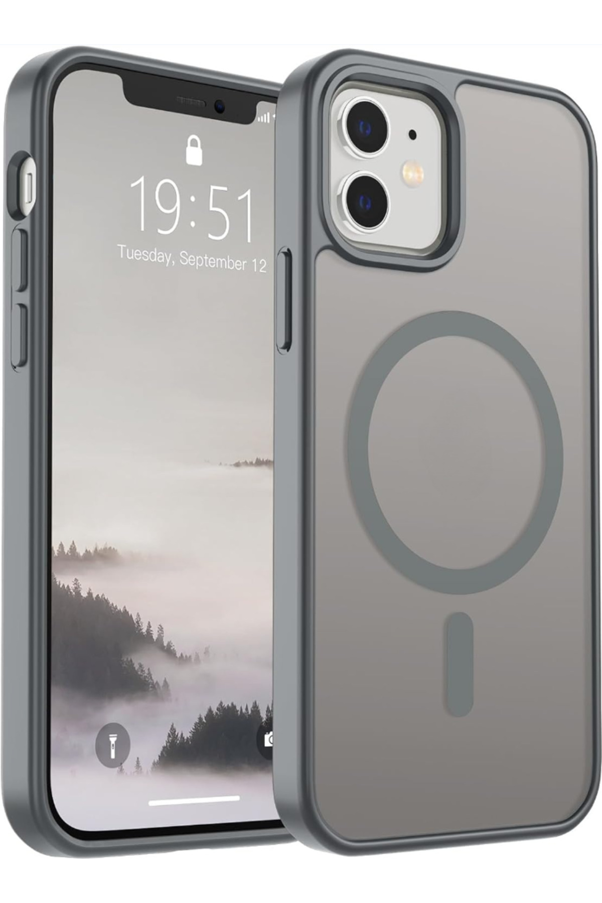 Fibaks iPhone 11 Kılıf Kamera Çıkıntılı Magsafe Şarj Destekli Hassas Tuşlu Yumuşak Mat Kapak - Görsel 3