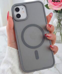 Fibaks iPhone 11 Kılıf Kamera Çıkıntılı Magsafe Şarj Destekli Hassas Tuşlu Yumuşak Mat Kapak