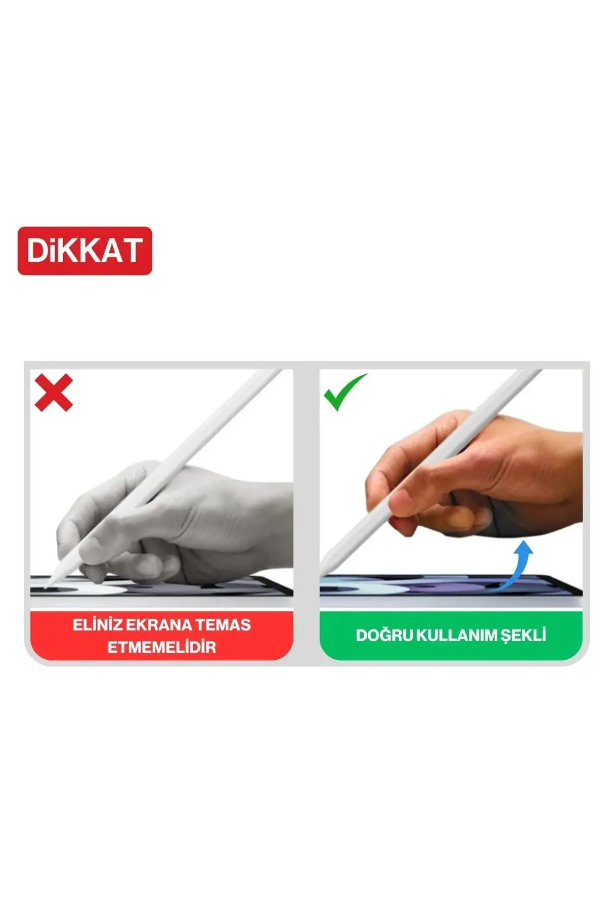 Fibaks (AÇIKLAMAYI OKUYUNUZ) Dokunmatik Kalem Tüm Cihazlara Uyum Tablet Kalemi Telefon Yazı Çizim Pen Pembe - Görsel 3