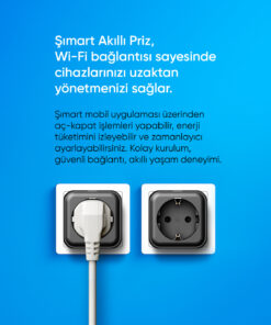 Şımart Akıllı Wi-fi Priz Zaman Ayarlı, Akım Korumalı, Uzaktan Kontrol - Görsel 3