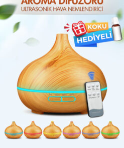 Nazalya Büyük 550 Ml Hava Nemlendirici Ultrasonik Ortam Nemlendirici Oda Nemlendirici Işıklı Zamanlayıcılı