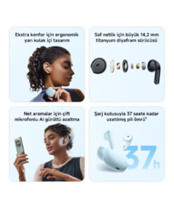 Xiaomi REDMI Buds 8 Active Siyah Bluetooth Kulaklık (Xiaomi Türkiye Garantili) - Görsel 3