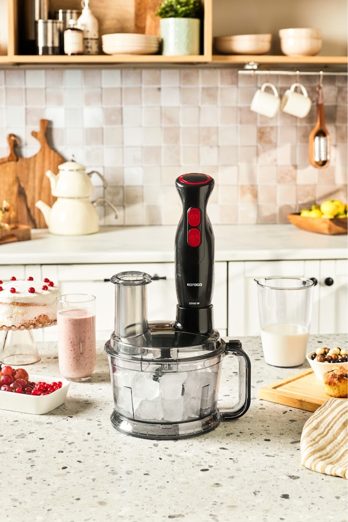 Karaca Pro Multimax 6 in 1 Çok Amaçlı Mutfak Robotu/Blender Seti Black 2000 W