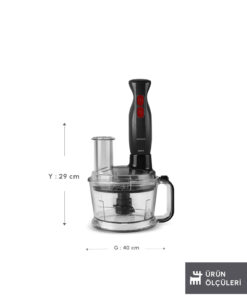 Alternative view of Karaca Pro Multimax 6 in 1 Çok Amaçlı Mutfak Robotu/Blender Seti Black 2000 W