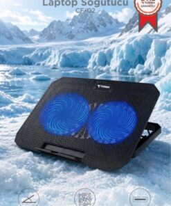 Torima Laptop Soğutucu Çift Fanlı Ayarlanabilir Dizüstü Bilgisayar Soğutma Fanı CF02