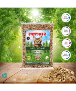Alternative view of CatMozz Hipoalerjenik Organik Tozsuz % 100 Çam Peleti Kedi Kumu 20 Lt Orijinal Gramaj