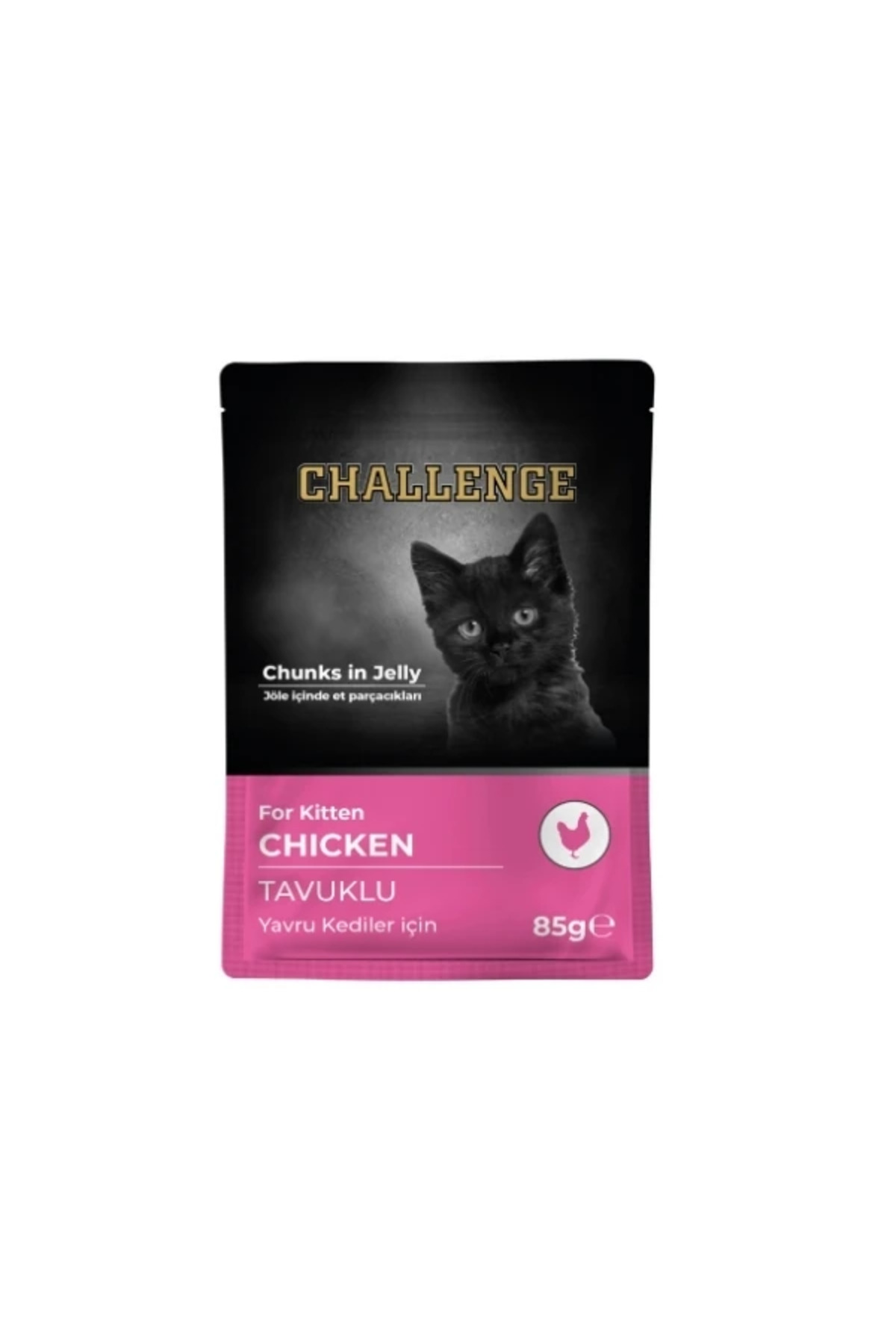 Challenge Tavuklu Pouch Yavru Konserve Kedi Maması 1 Adet-85 Gr