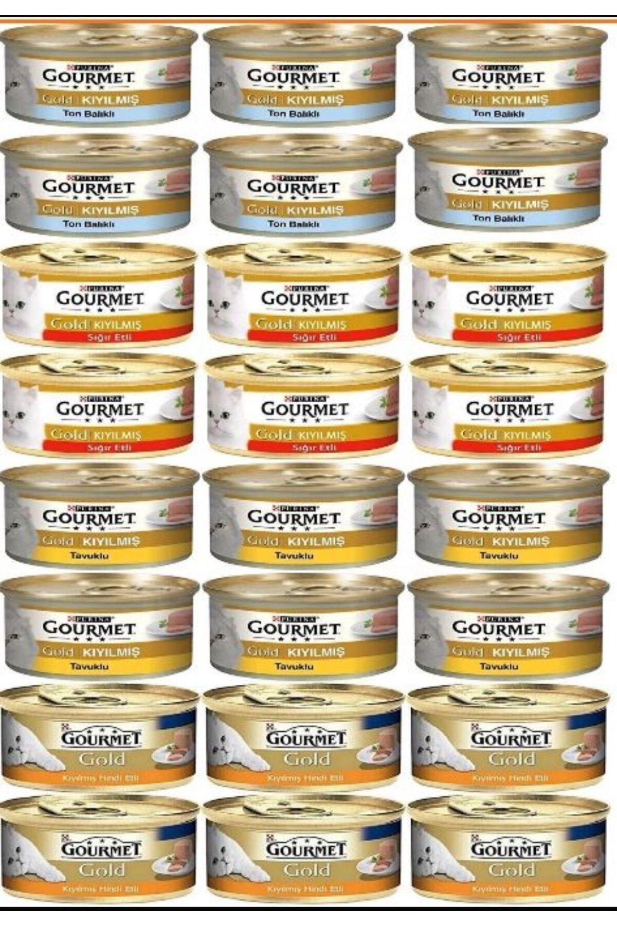 Pro Plan Gourmet Kıyılmış Karışık Kedi Konserler 85. gr 24 Lü Paket